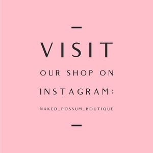 Follow us on Instagram!! 🥰😘 We ❤️ like and follows! 🤗 naked_possum_boutique